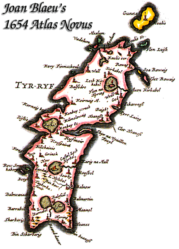 Tiree in the 1654 Atlas Novus
